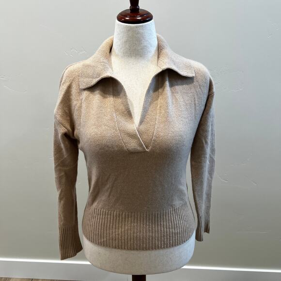 BANANA REPUBLIC Women's Luna Cashmere Sweater Size XS In Sandstorm - Picture 2 of 9